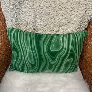 NEW MALACHITE THROW PILLOW + INSERT